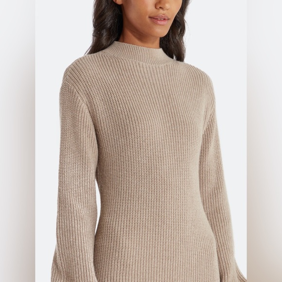 Billie the Label sweater dress cream mock neck Shopbop Nordstrom - Picture 2 of 10